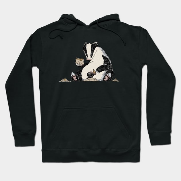 Planting Badger Hoodie by shiro